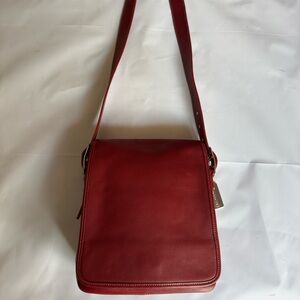 Coach Deep Red Shoulder Bag